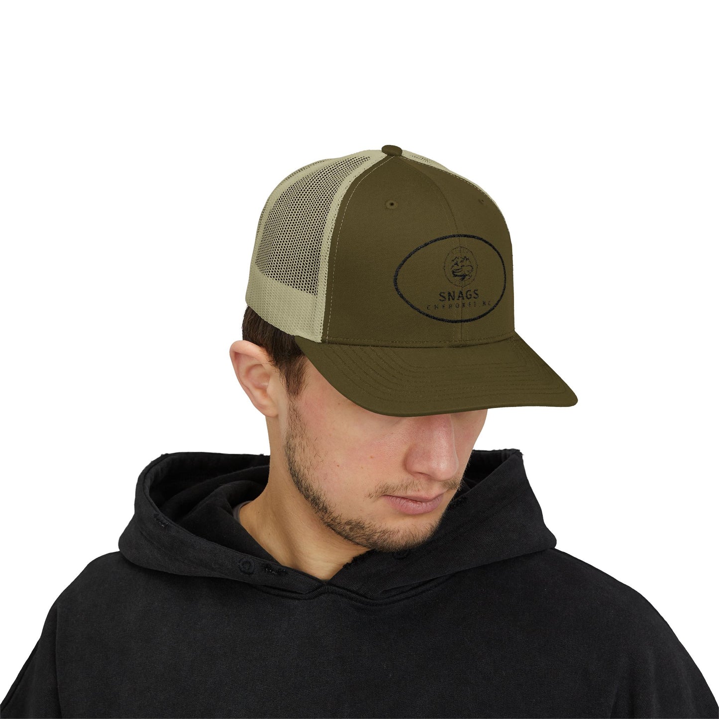 Snags Trucker Cap | Cool Snapback for Outdoor Adventures, Casual Wear, Gifts, Fishing Trips, Summer Days
