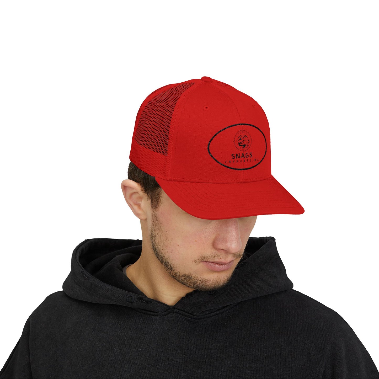 Snags Trucker Cap | Cool Snapback for Outdoor Adventures, Casual Wear, Gifts, Fishing Trips, Summer Days