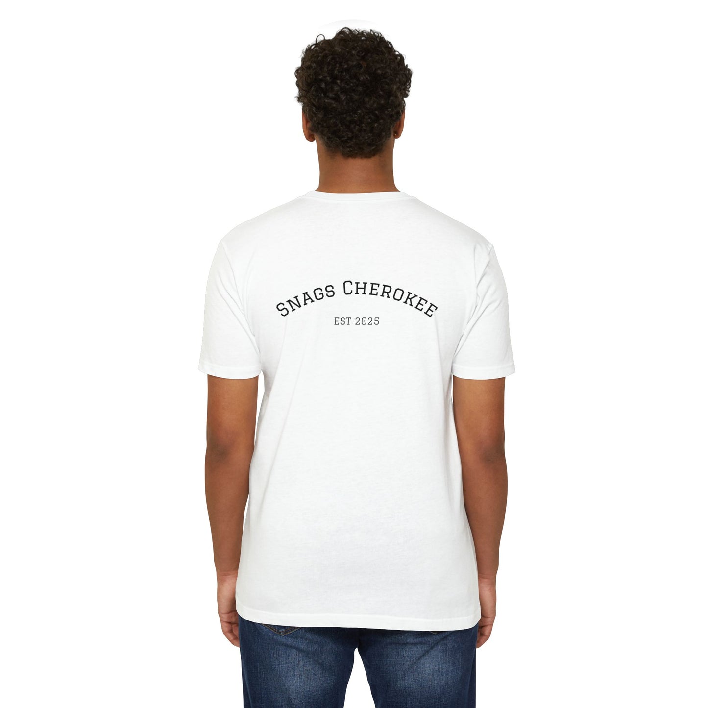 Copy of Unisex Mixed Blend CVC Jersey T-Shirt with 'Snags' Design - Casual Wear, Gift for Her/Him, Birthday, Holiday, Everyday Comfort