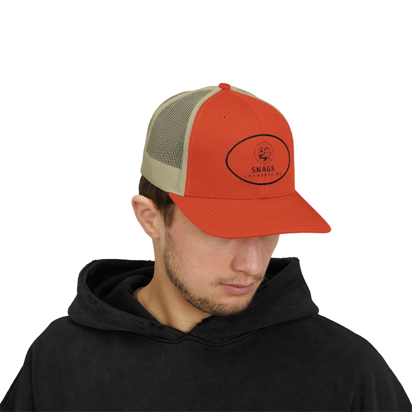 Snags Trucker Cap | Cool Snapback for Outdoor Adventures, Casual Wear, Gifts, Fishing Trips, Summer Days