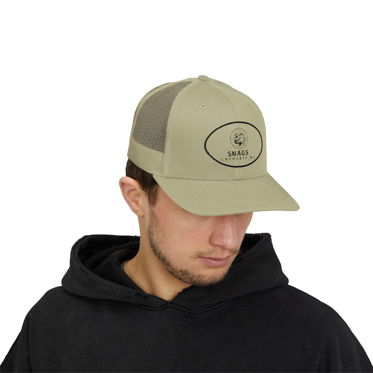 Snags Trucker Cap | Cool Snapback for Outdoor Adventures, Casual Wear, Gifts, Fishing Trips, Summer Days
