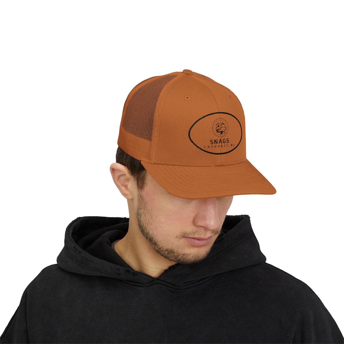 Snags Trucker Cap | Cool Snapback for Outdoor Adventures, Casual Wear, Gifts, Fishing Trips, Summer Days