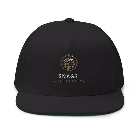 Stylish Flat Bill Cap with Embroidered Design | Custom Snapback Hat for Personal Style, Gifts, Outdoor Wear, Streetwear, Casual Fashion