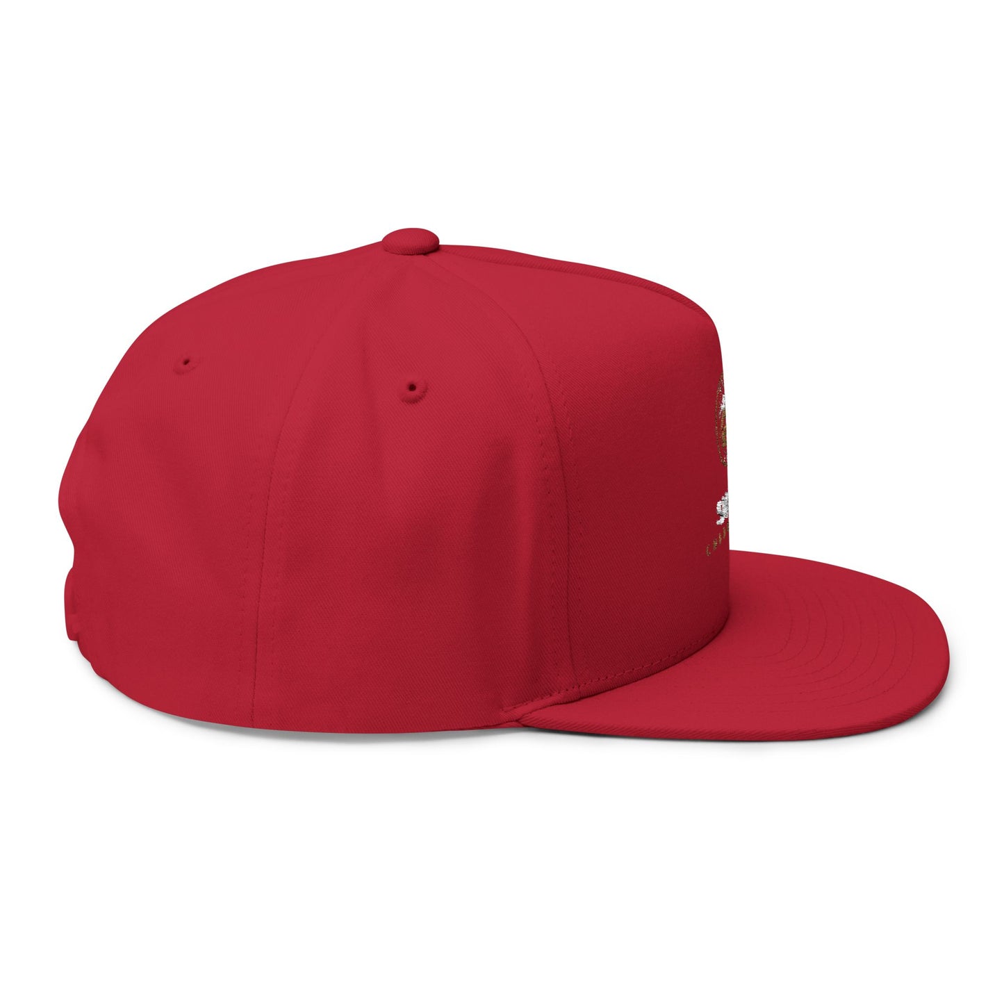 Stylish Flat Bill Cap with Embroidered Design | Custom Snapback Hat for Personal Style, Gifts, Outdoor Wear, Streetwear, Casual Fashion