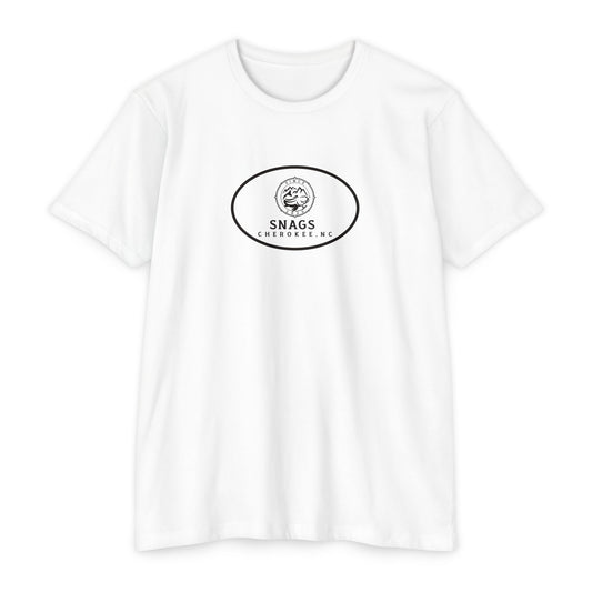 Unisex Mixed Blend CVC Jersey T-Shirt with 'Snags' Design - Casual Wear, Gift for Her/Him, Birthday, Holiday, Everyday Comfort
