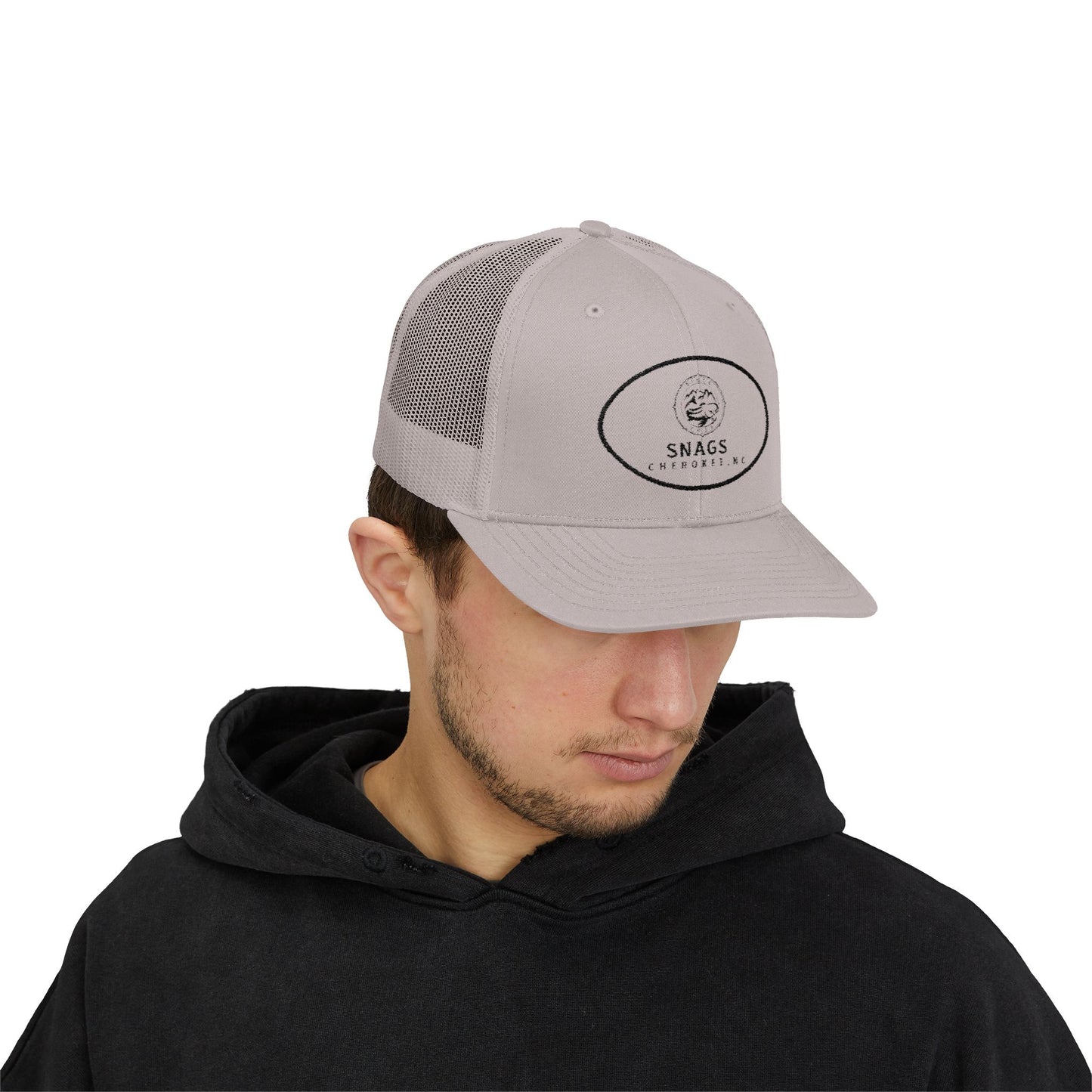 Snags Trucker Cap | Cool Snapback for Outdoor Adventures, Casual Wear, Gifts, Fishing Trips, Summer Days