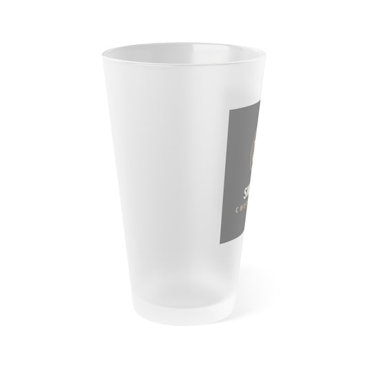 Frosted Pint Glass, Custom Drinkware, Birthday Gift, Barware, Housewarming, Personalized Gifts, Stylish Beverage Container