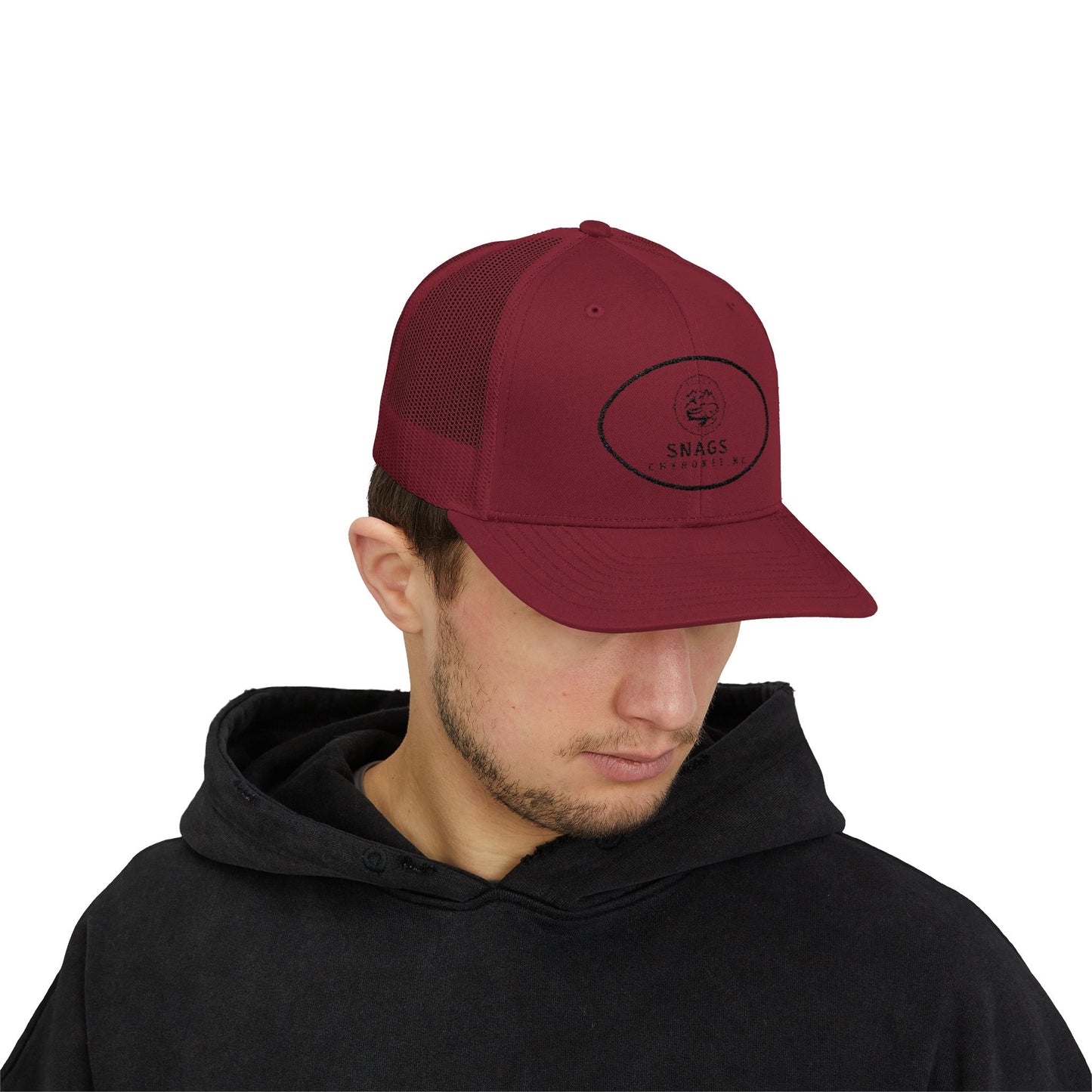 Snags Trucker Cap | Cool Snapback for Outdoor Adventures, Casual Wear, Gifts, Fishing Trips, Summer Days